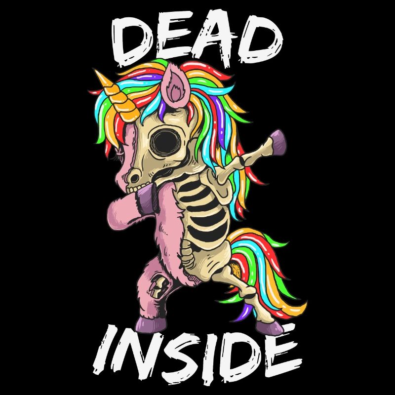 Dead Inside Dab Dabbing Einhorn Unicorn Humor
