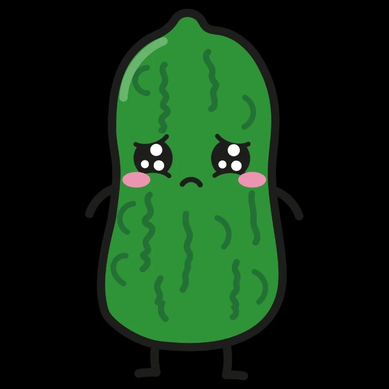 Cornichon acide Kawaii