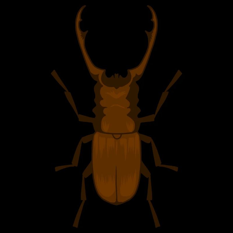 Deer beetle Lucanus cervus Schröter insect