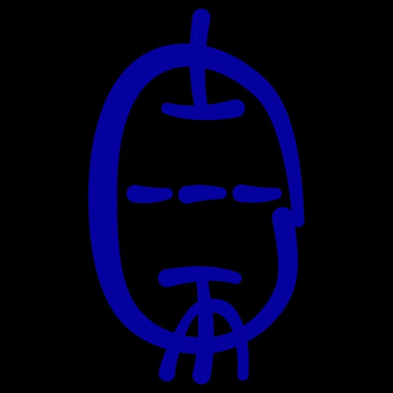 Triode dans le style de la calligraphie