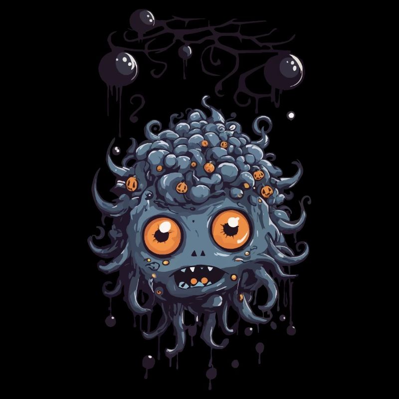 Slimy Darkness Monster Créature mignonne