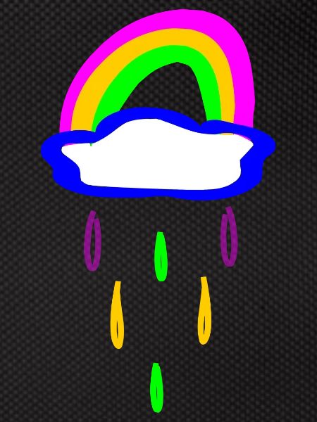 Rainbow and rain