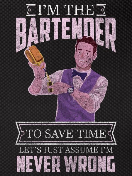 Barkeeper Disko Shaker Humor