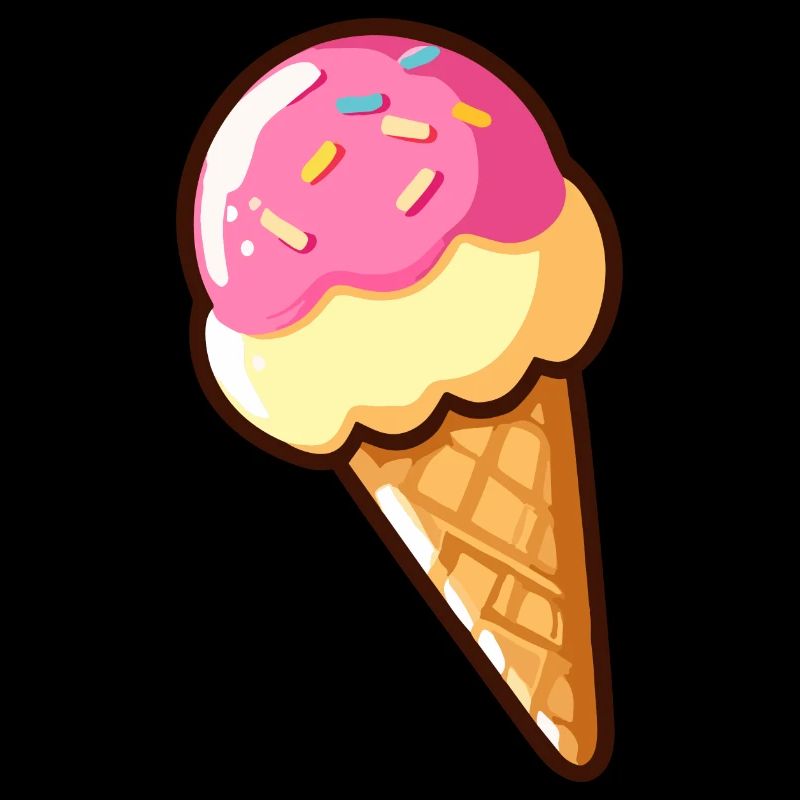 Erdbeer-Vanille-Eis