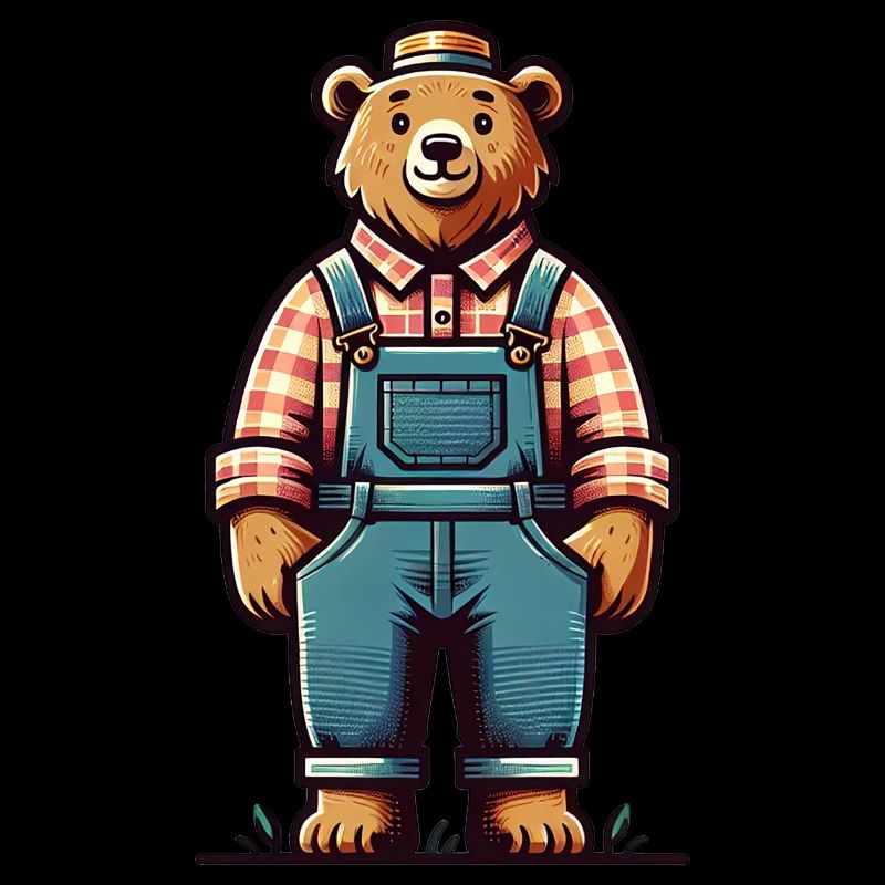 Cute Bear Farmer