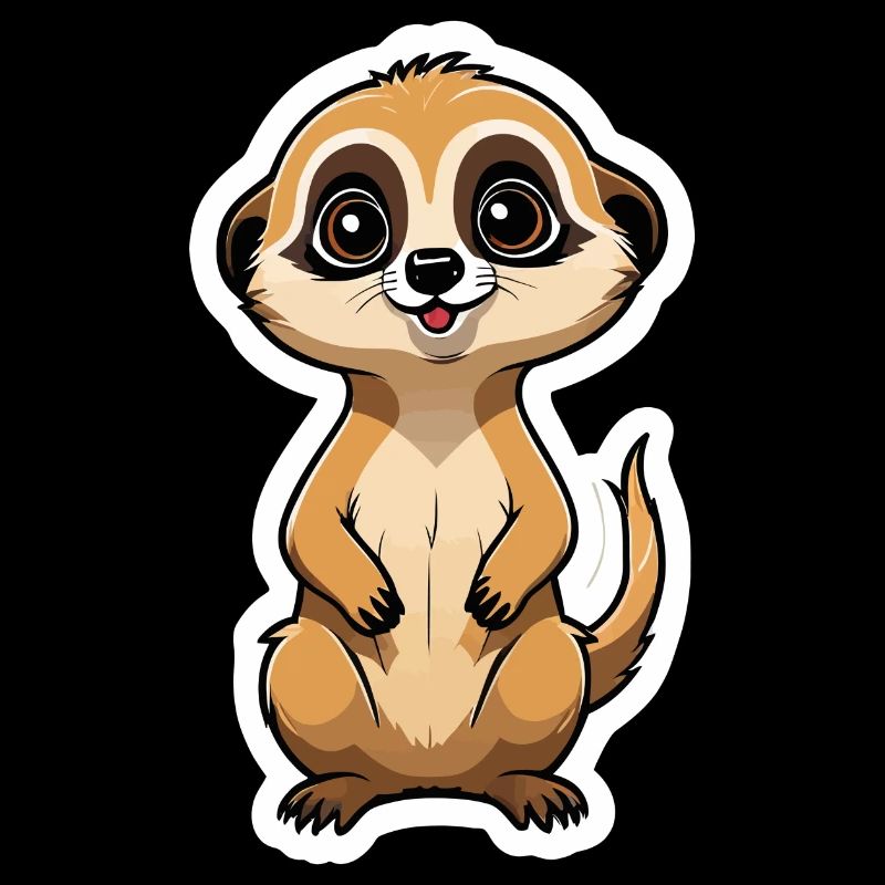 Suricate Illustration Mignonne