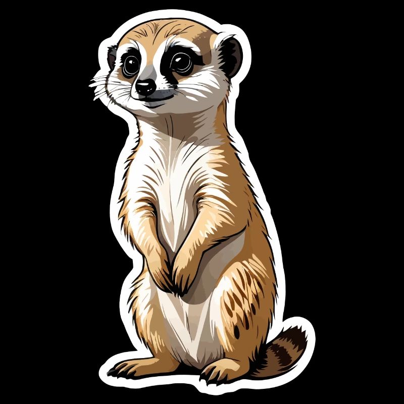Suricate Illustration Mignonne
