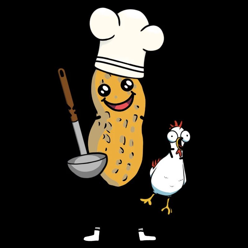 Sympathetic Peanut Cook Cooking Chicken Nut