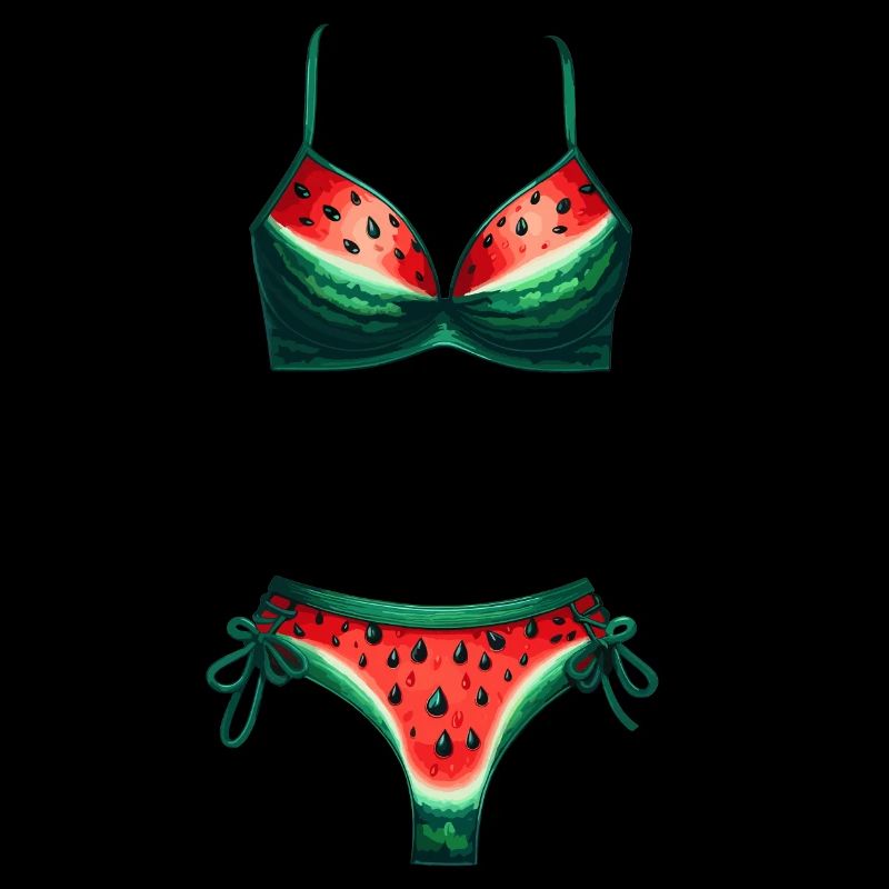 Chemise de bikini pastèque Cadeau pastèque