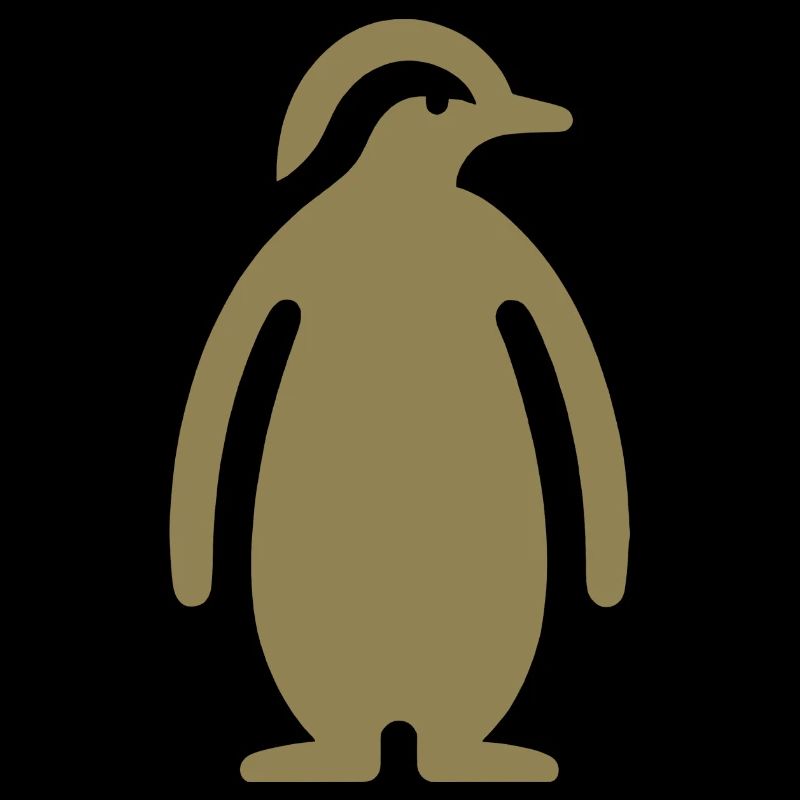 Penguin Silhouette Elegant Design