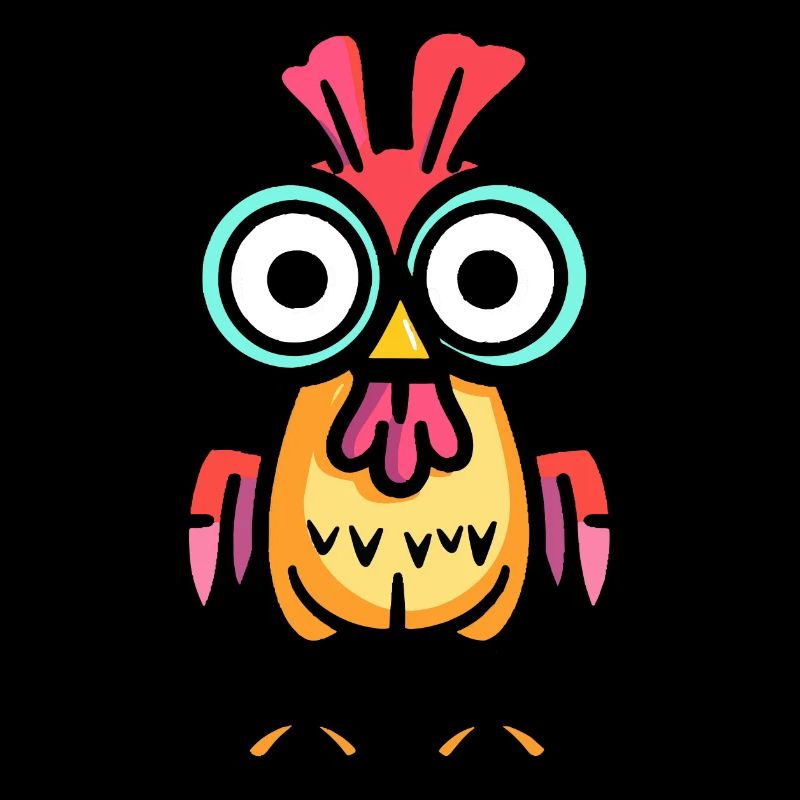 Chicken Halloween Comic Funny