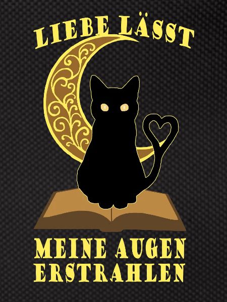 Romantic Moon Book Cat