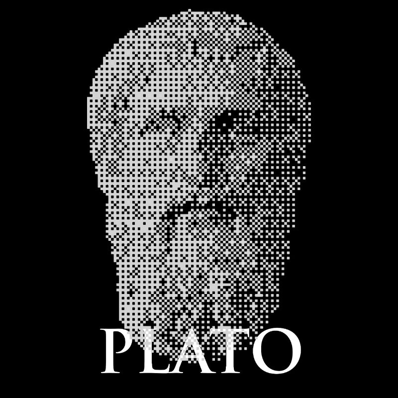 Plato Halftone Portrait