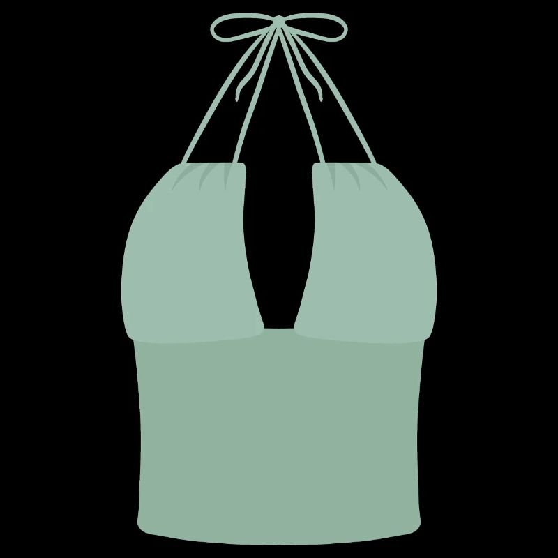 Mint Halter Bikini-Oberteil