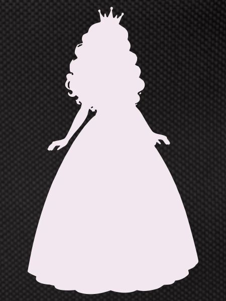 Silhouette de princesse lilas