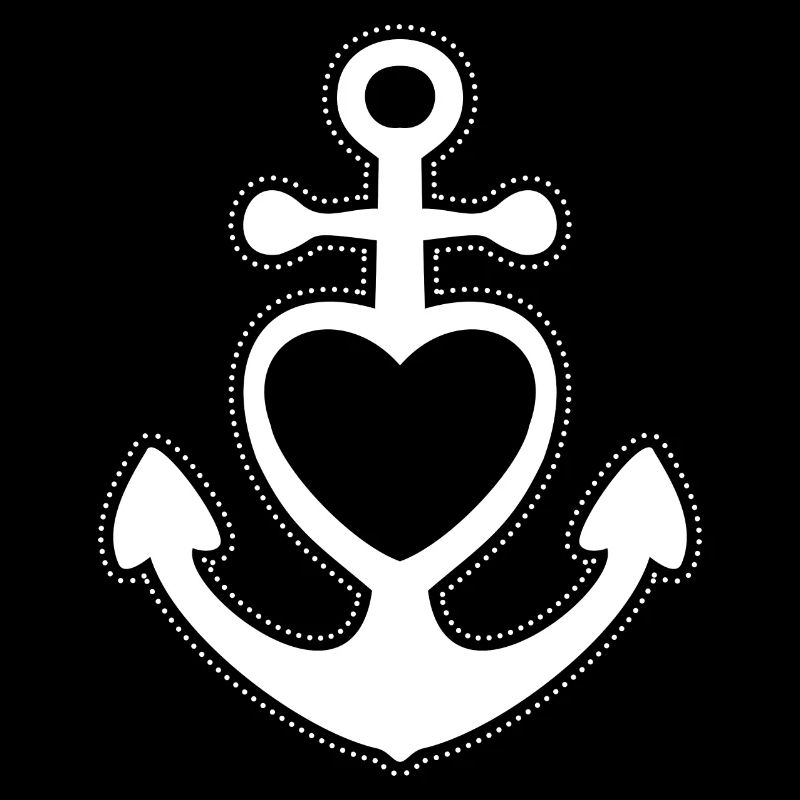 Glaube Liebe Hoffnung ANKER I weiss