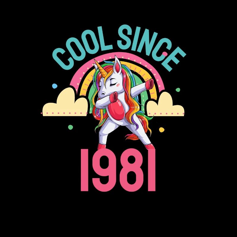 Cool seit 1981 Dabbing Einhorn 41. Geburtstag