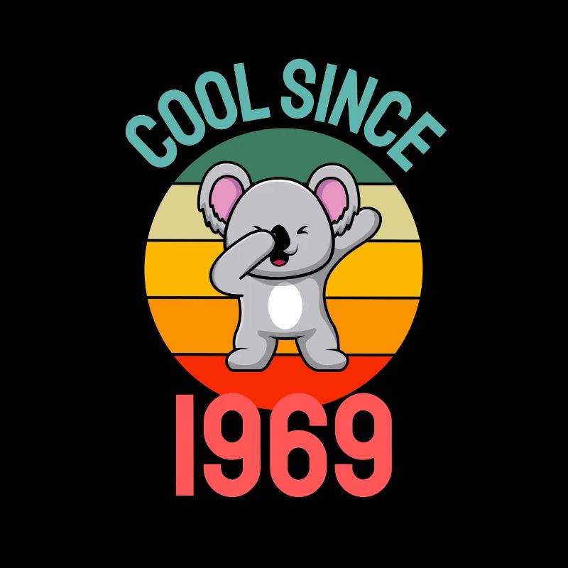 Cool seit 1969 Retro Dabbing Koala 53. Geburtstag