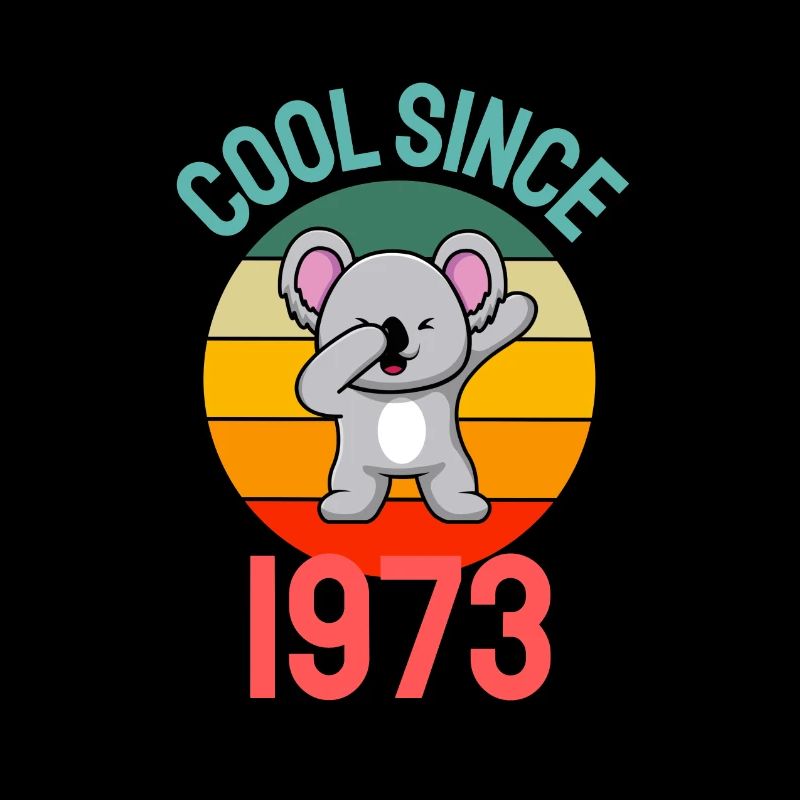 Cool seit 1973 Retro Dabbing Koala 49. Geburtstag
