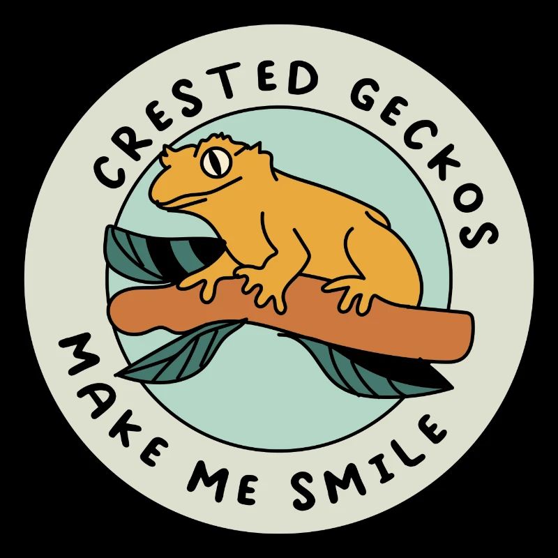 Crested Geckos Make Me Smile Niedliches Echsentier