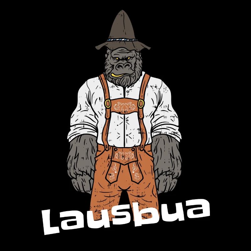 Lausbua lustiger Spruch Geschenk Design.
