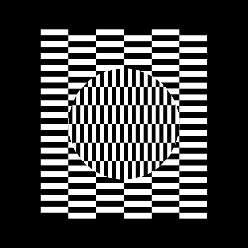 Visual grid perception illusion imagination