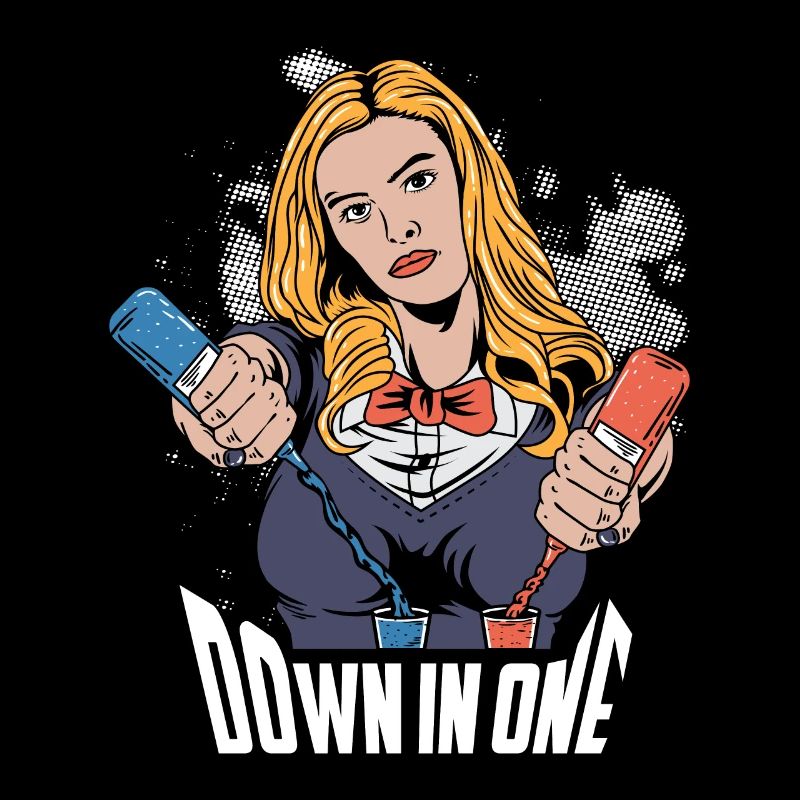 Down dans un cadeau de barman cool