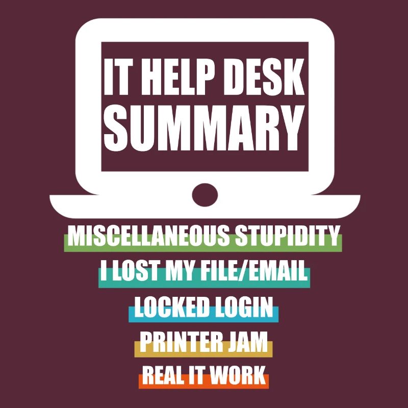 Lustig IT Help Desk Tech Support Helpdesk Computer