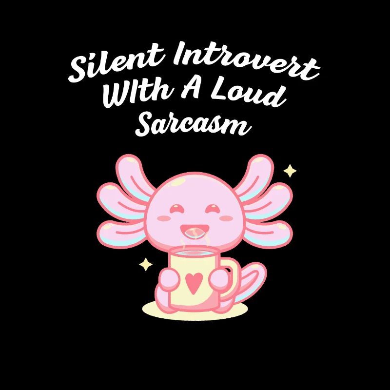 Stille introvertierte mit sarkasmus lustiger nerd
