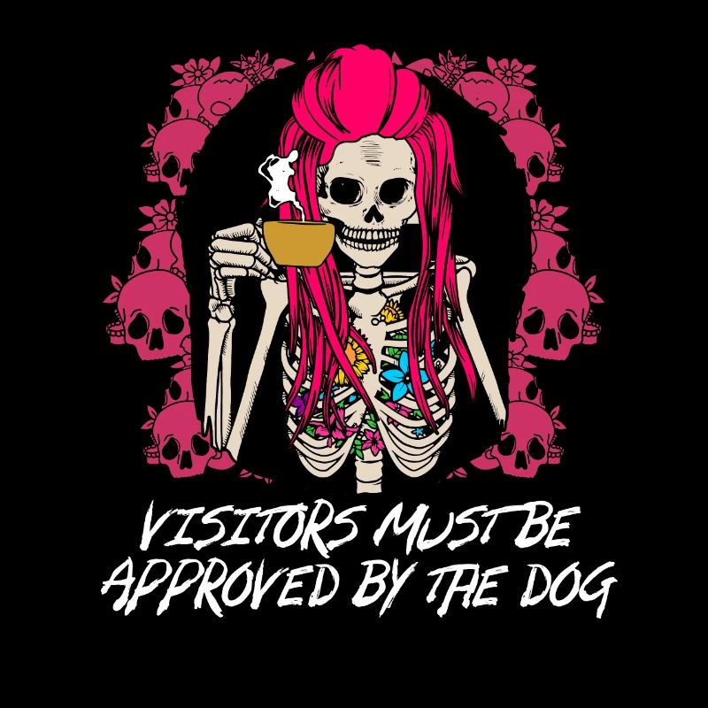 Visitors must be informed by the sarcastic dog lover.