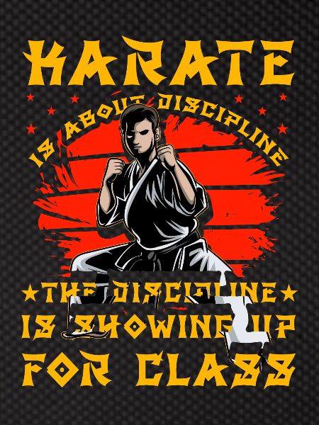 Karate is about discipline