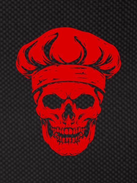 Cook Skull Skeleton Chef