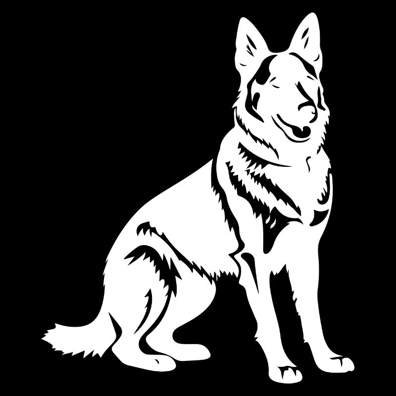German Shepherd Dog Silhouette