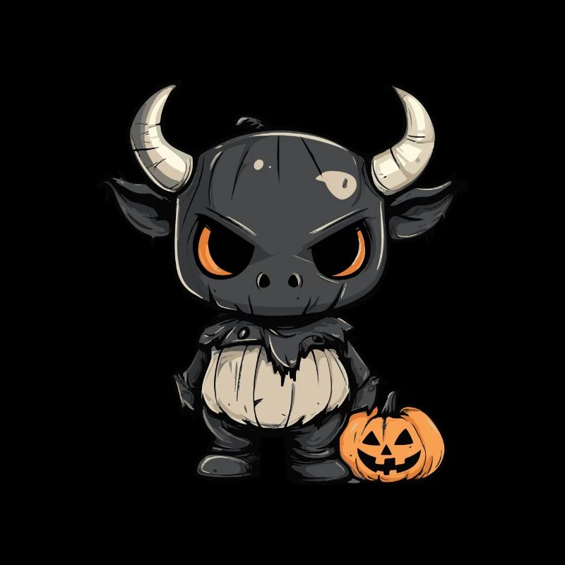Stier Halloween Lustig Zombie
