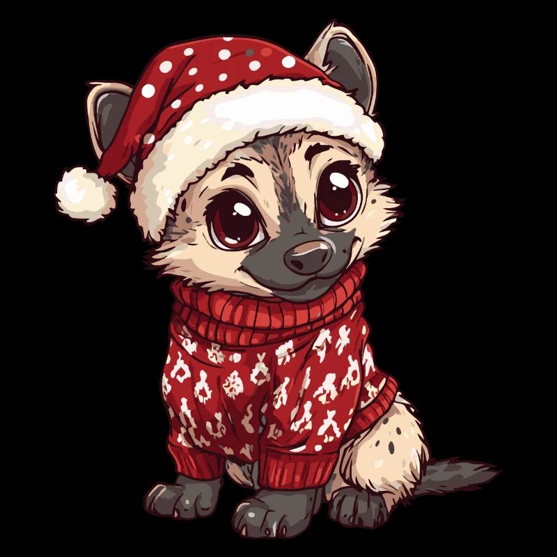 Hyäne Weihnachten Comic