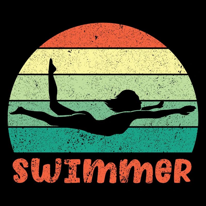 Schwimmer Schwimmen 50 Meter Bahn