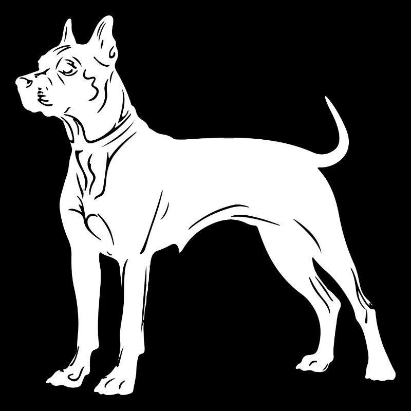Pit Hund Silhouette