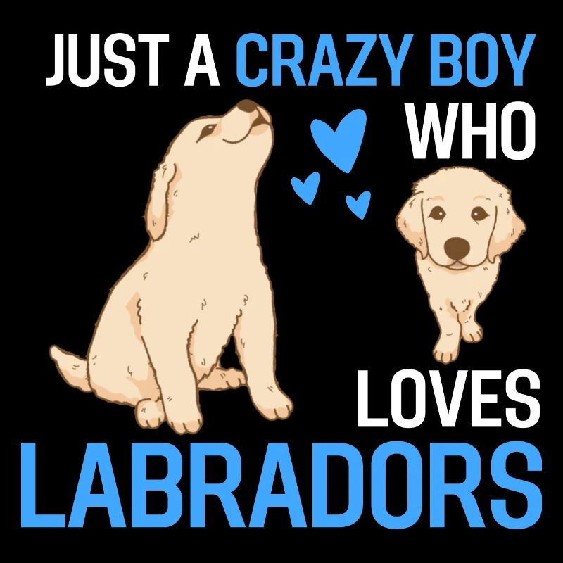 Nur ein verrückter Junge Hunde Geschenk Labrador