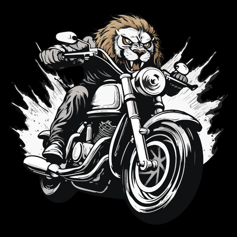 Löwe Motorrad Rider