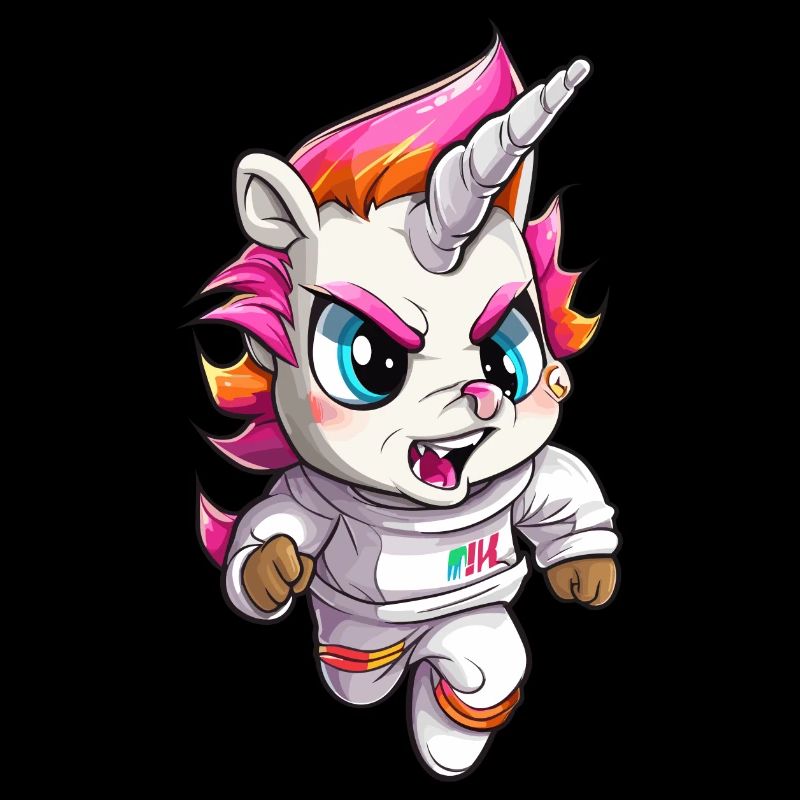 Grimmiges Einhorn Design - Mystische Magie