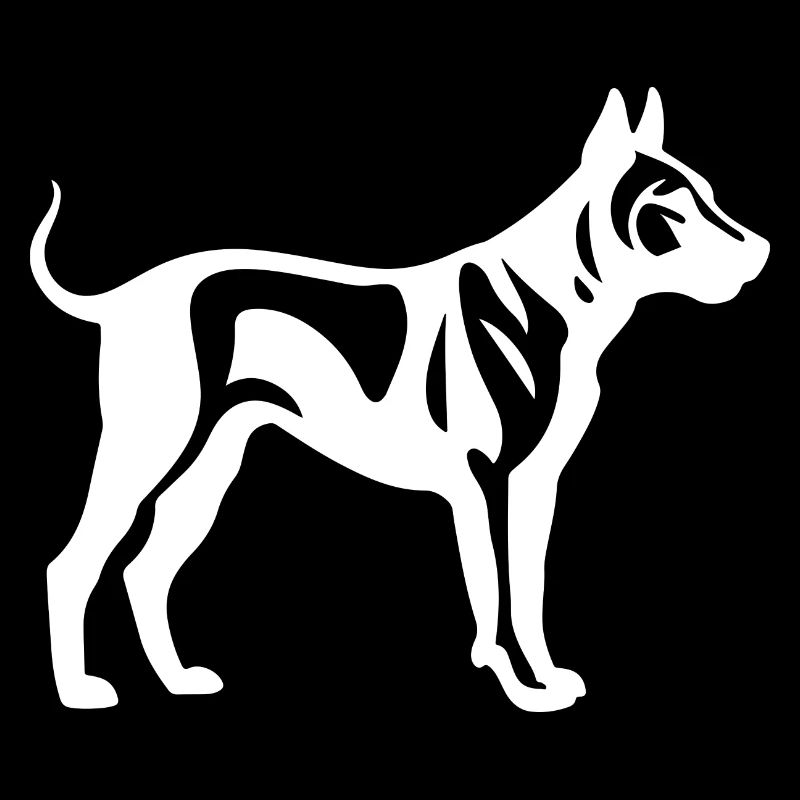Bull Terrier Hund Silhouette