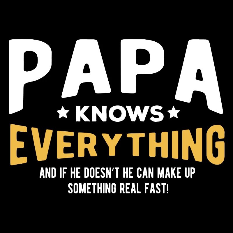 Distressed Papa weiß alles 60. Bday