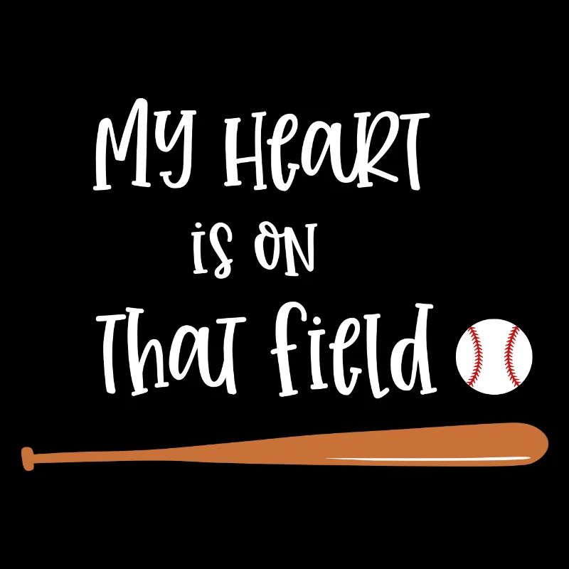 Mon cœur est une maman joueuse de baseball sur ce terrain