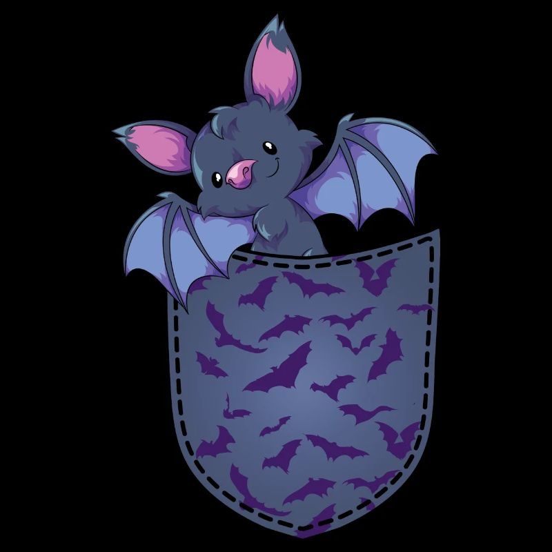 Halloween Tier Geschenk Brusttasche Fledermaus