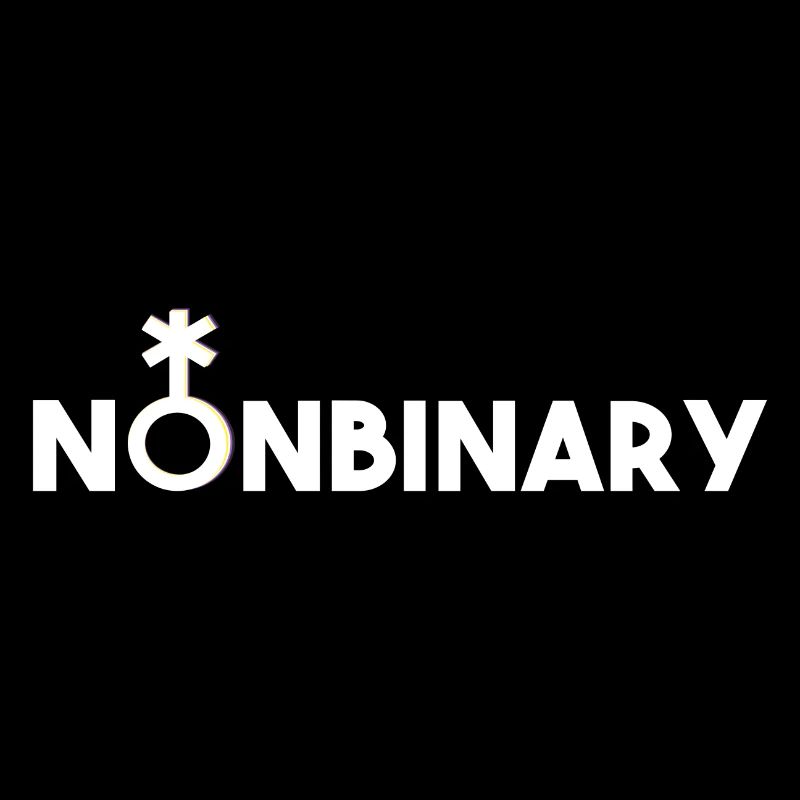 Non-binary non-binary non-binary gender symbol