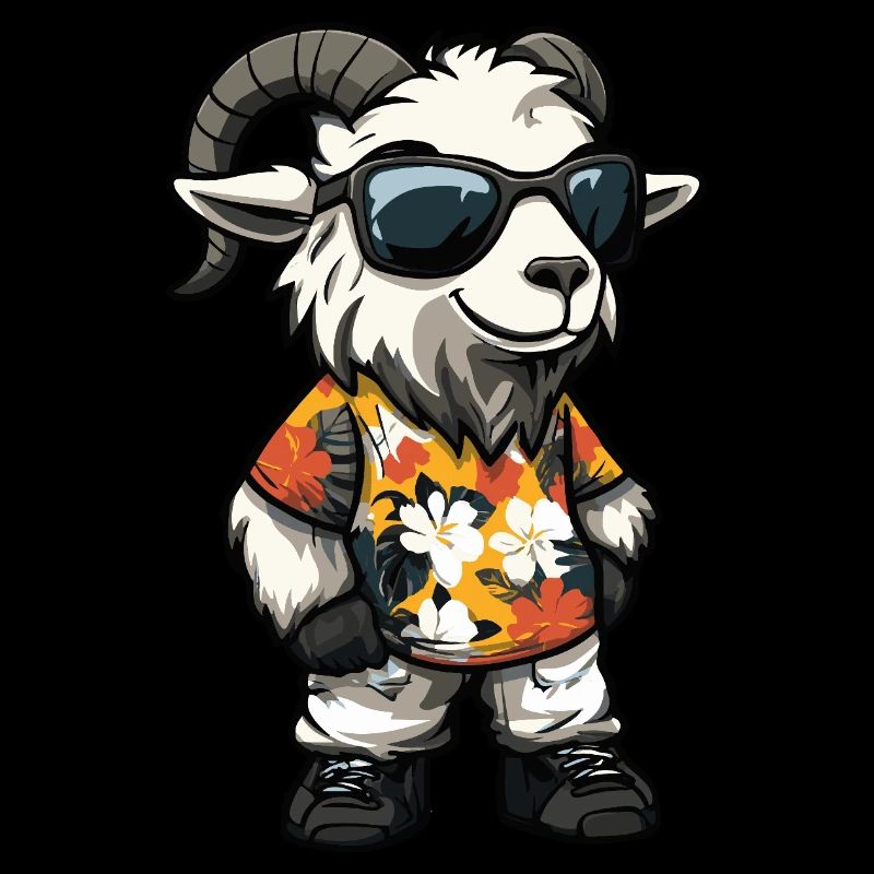 Mountain Goat Comic Funny Summer