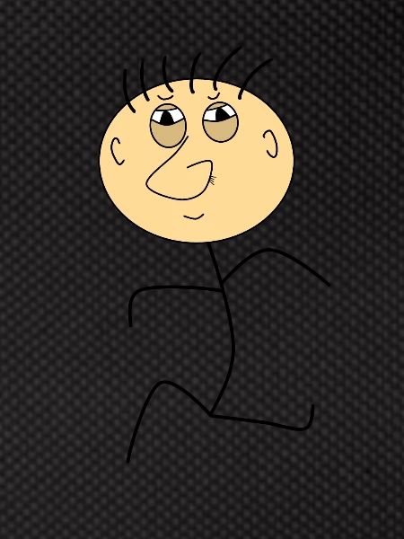 Strichmann funny cartoon character