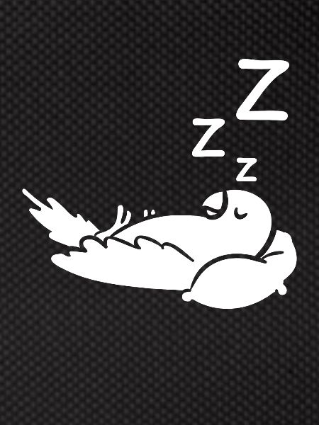 Sleeping Parrot Pillow