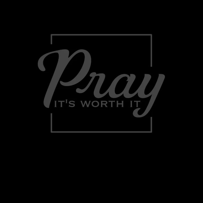 Christian Design Pray, it's worth it.