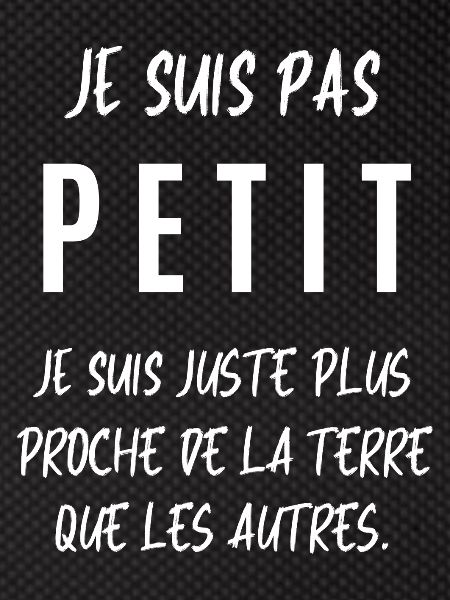 Je suis pas petit